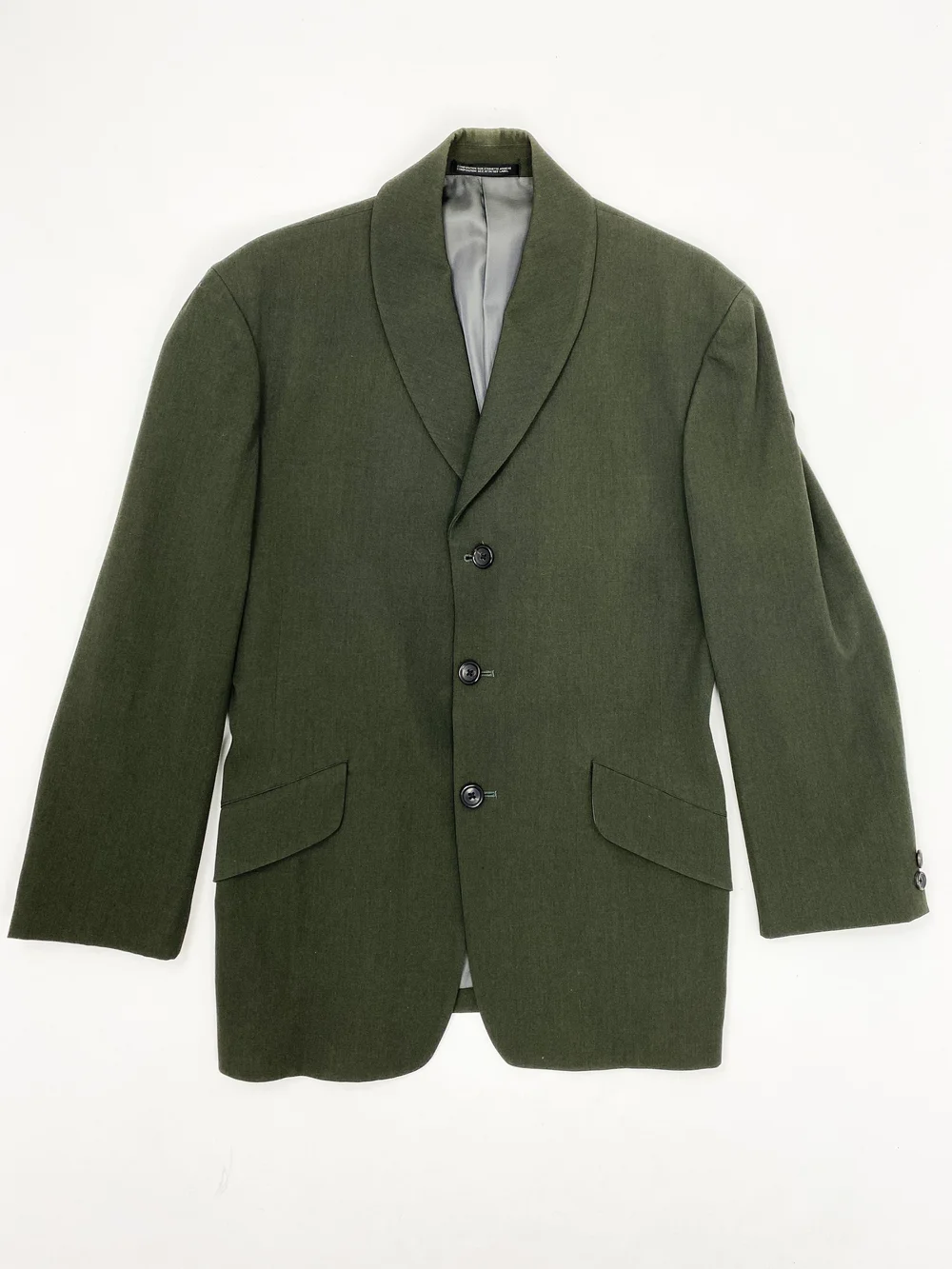 Yohji Yamamoto 80s olive green pant suit — JAMES VELORIA