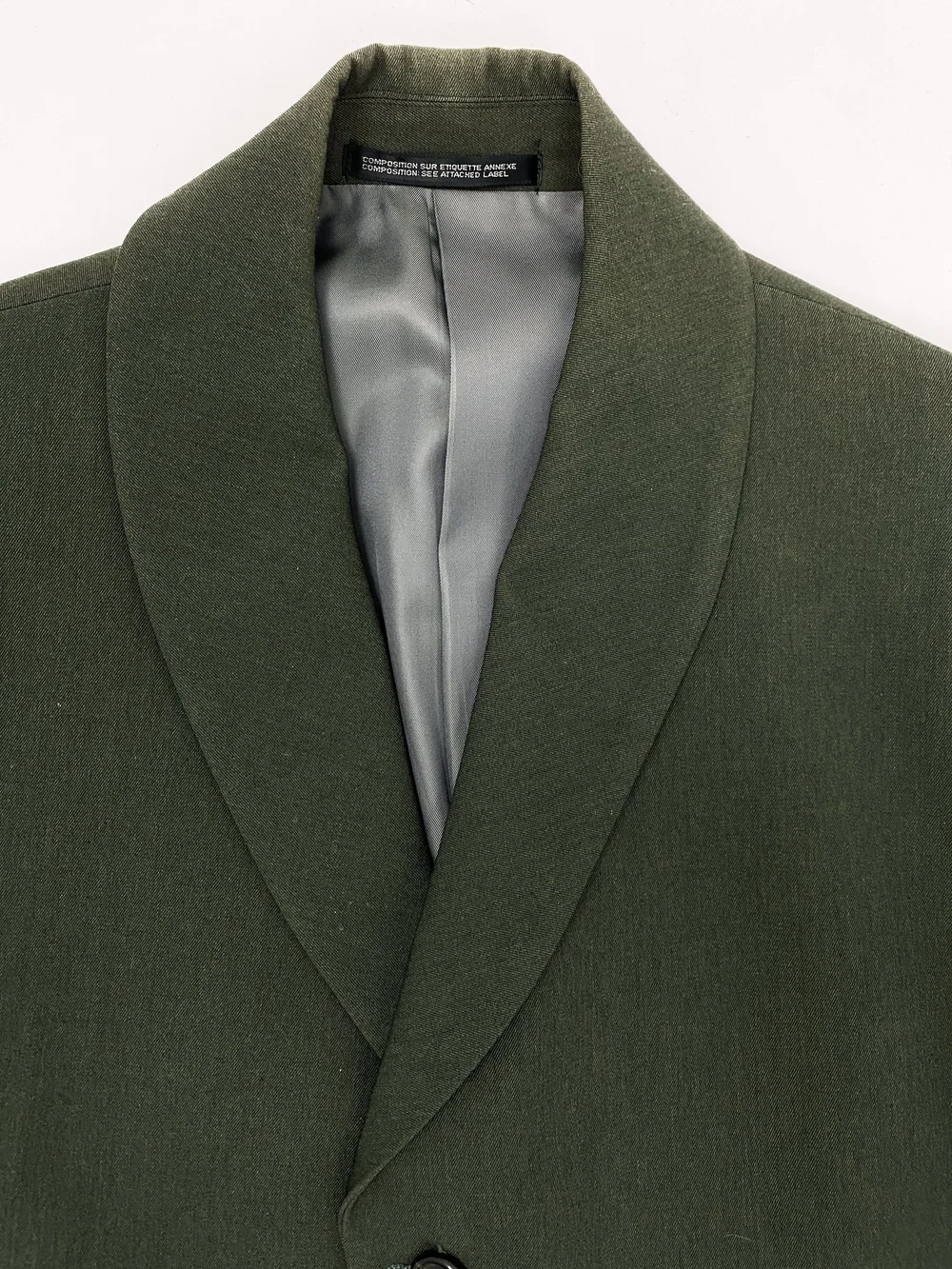 Yohji Yamamoto 80s olive green pant suit — JAMES VELORIA