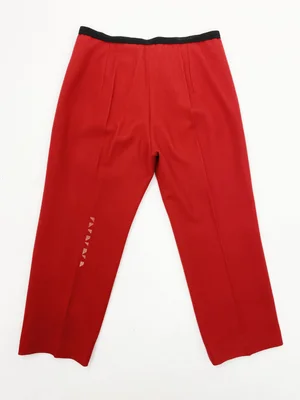 Yohji Yamamoto red wool pant suit — JAMES VELORIA