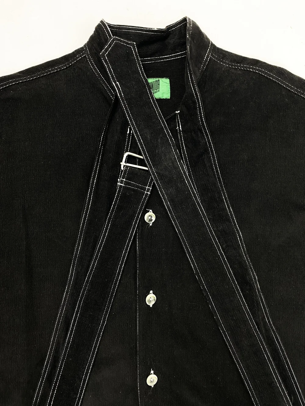 Jean Paul Gaultier F/W 1993 bondage strap collar shirt — JAMES VELORIA