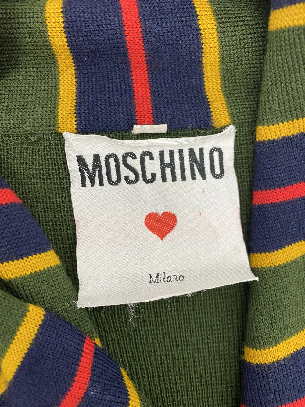 Moschino 80s cardigan with attached gloves — JAMES VELORIA