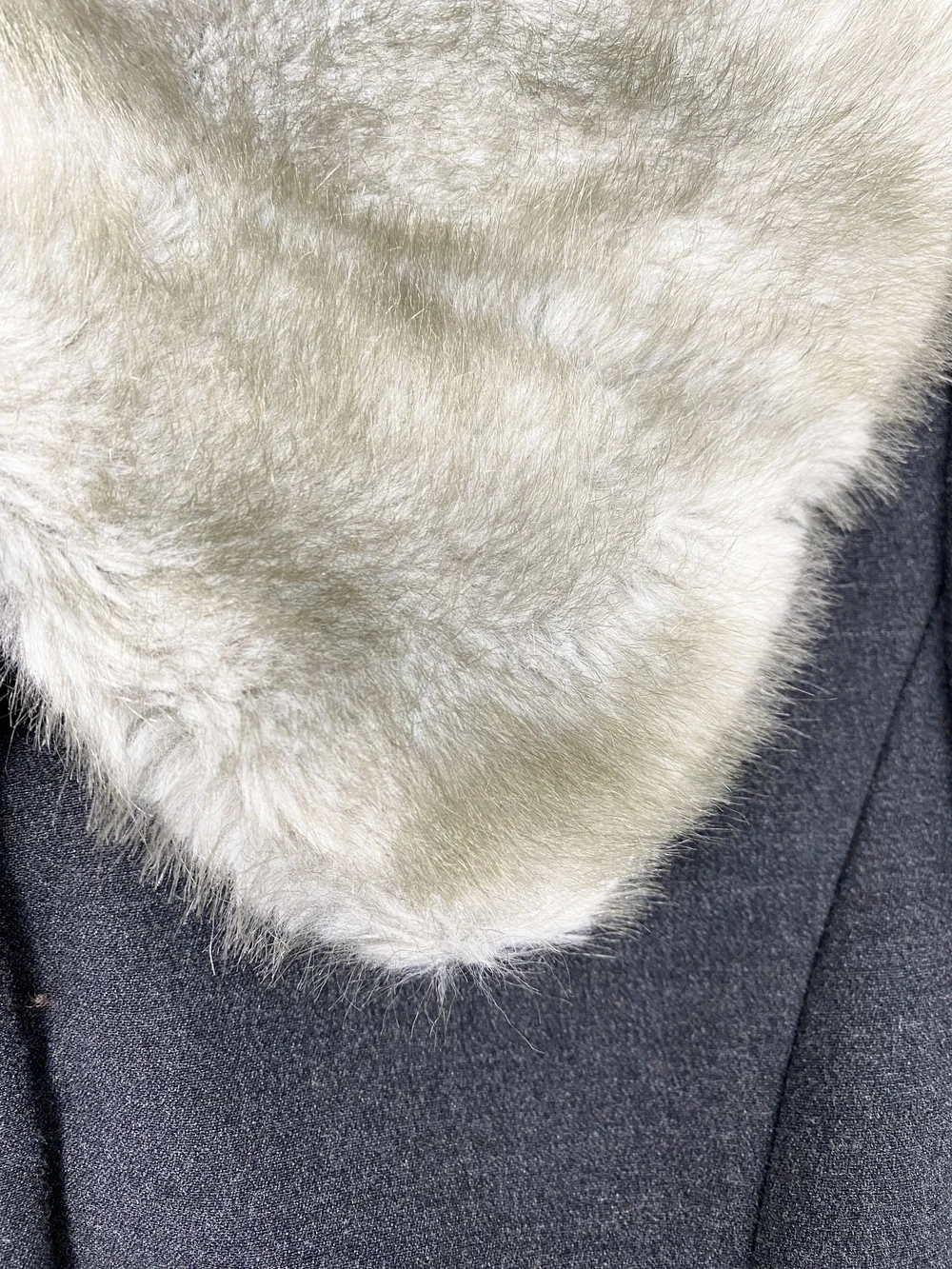 Moschino Couture F/W 1996 faux fur trim coat — JAMES VELORIA