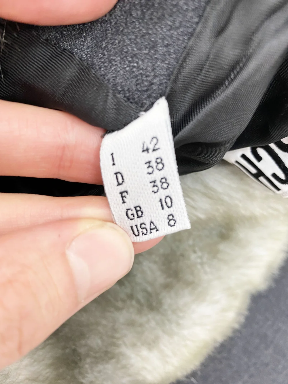 Moschino Couture F/W 1996 faux fur trim coat — JAMES VELORIA