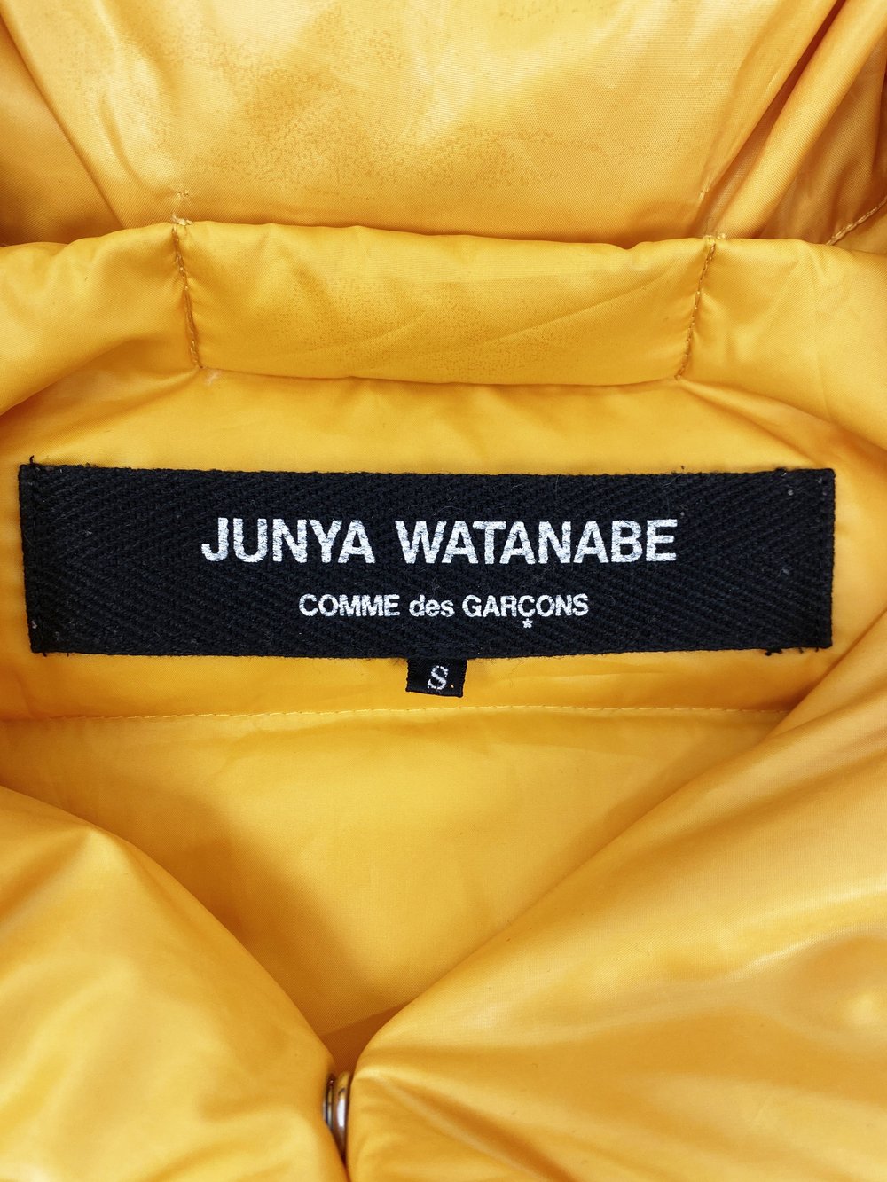 Junya Watanabe F/W 2004 yellow puffer jacket — JAMES VELORIA