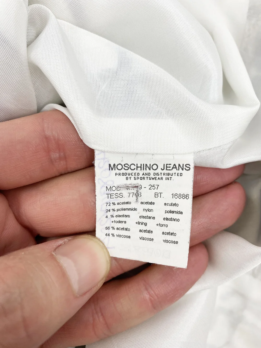 Moschino 90s digital clock print blazer — JAMES VELORIA