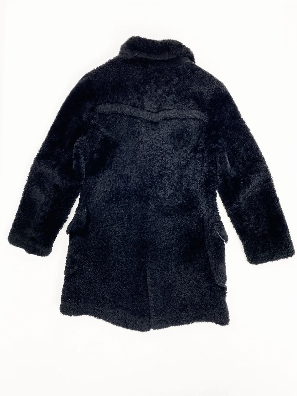 Gucci F/W 1995 black shearling coat — JAMES VELORIA