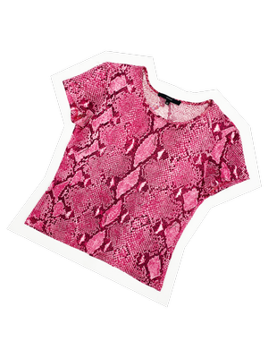 Gucci S/S 2000 red snake print top — JAMES VELORIA