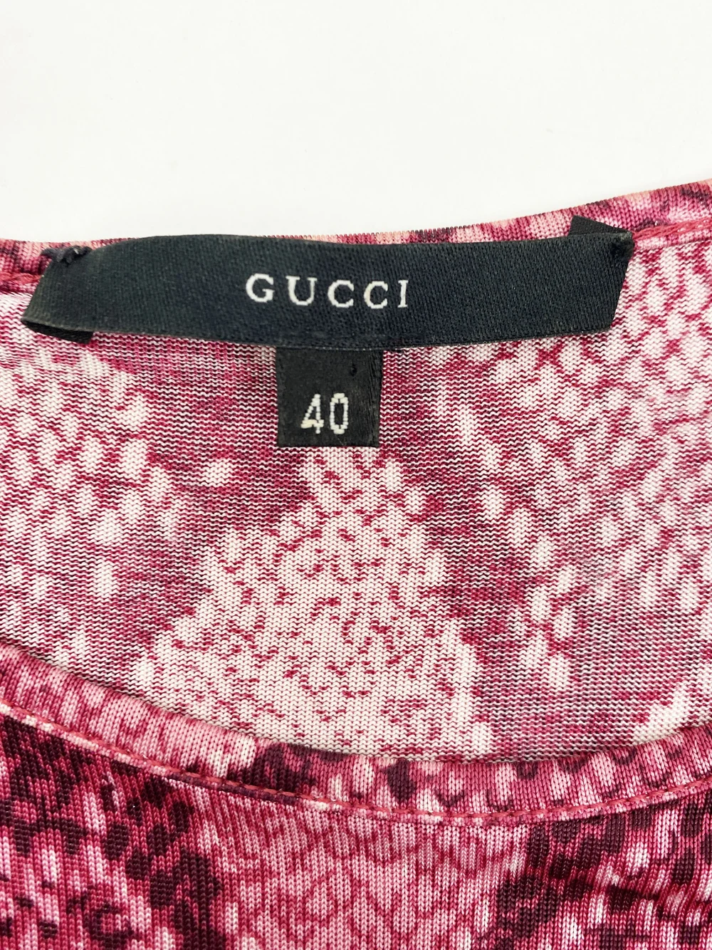 Gucci S/S 2000 red snake print top — JAMES VELORIA