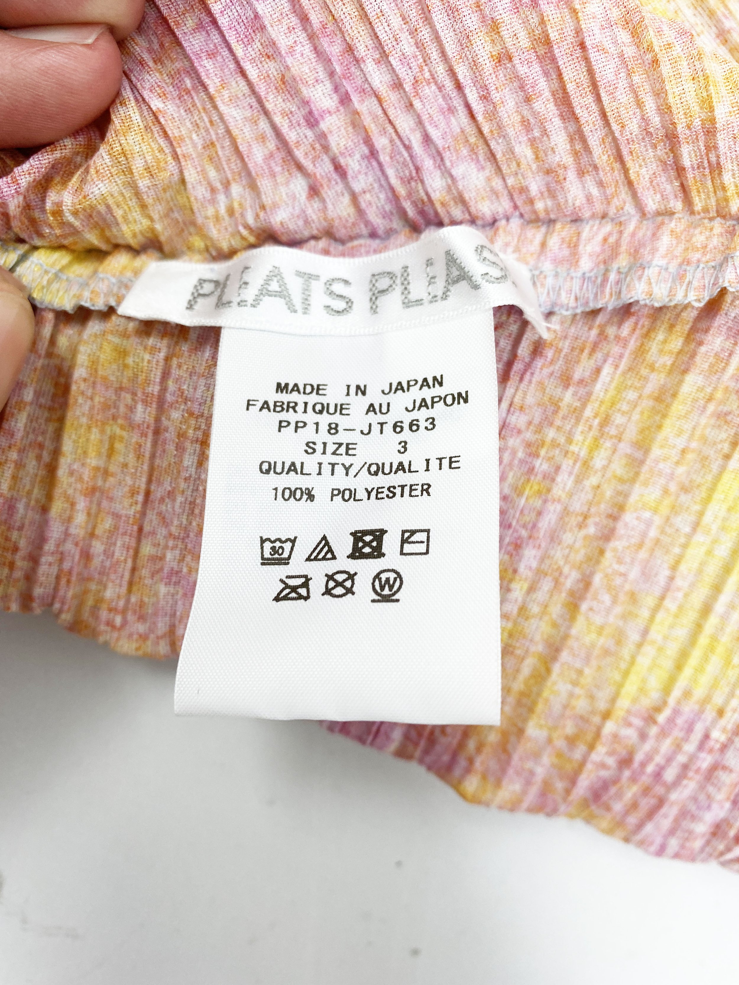 Pleats Please colorful pleated tunic dress — JAMES VELORIA