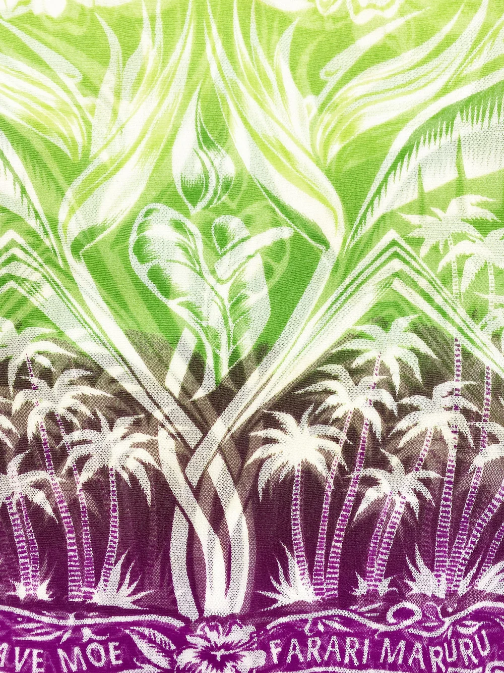 Jean Paul Gaultier 90s tropical print mesh top — JAMES VELORIA