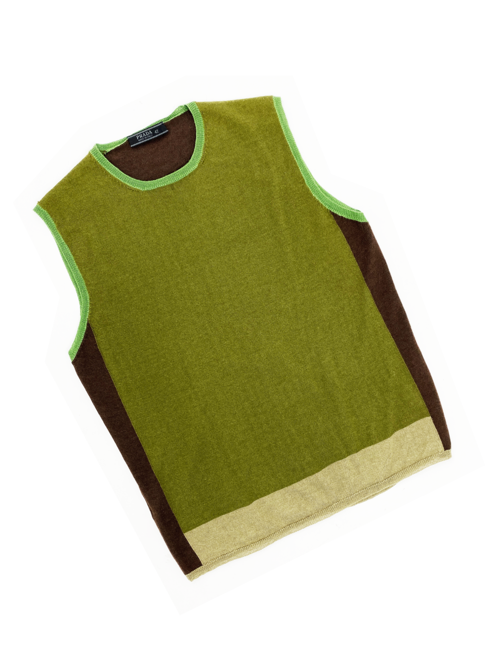 Prada F/W 1999 green cashmere vest — JAMES VELORIA