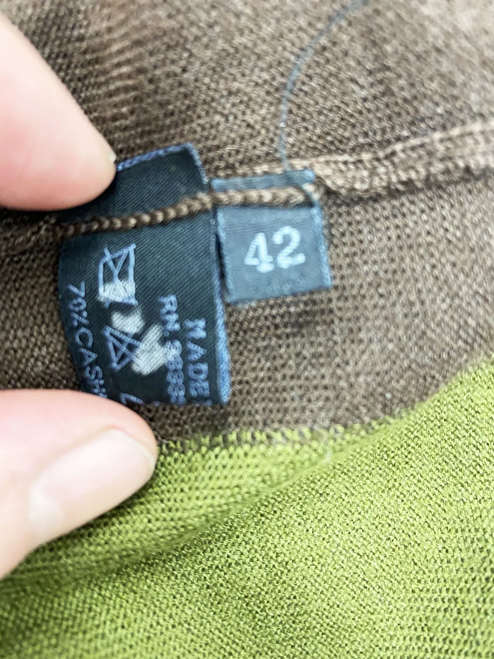 Prada F/W 1999 green cashmere vest — JAMES VELORIA