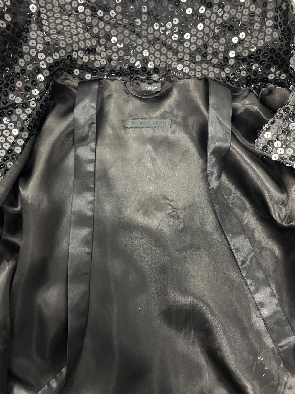 Helmut Lang F/W 1999 sequin astro biker strap jacket — JAMES Helmut Lang F/W 1999 sequin astro biker strap jacket — JAMES