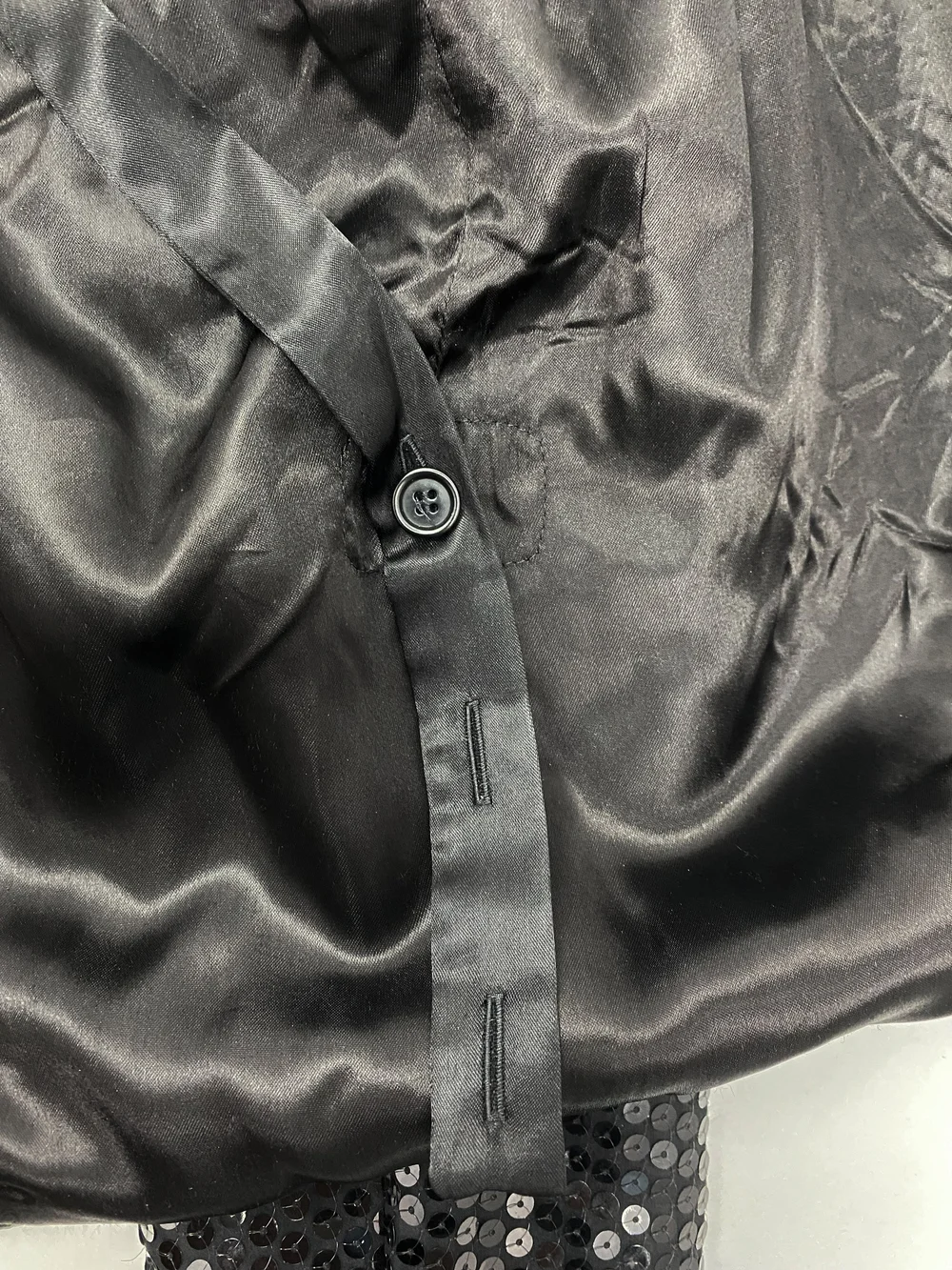 Helmut Lang F/W 1999 sequin astro biker strap jacket — JAMES VELORIA