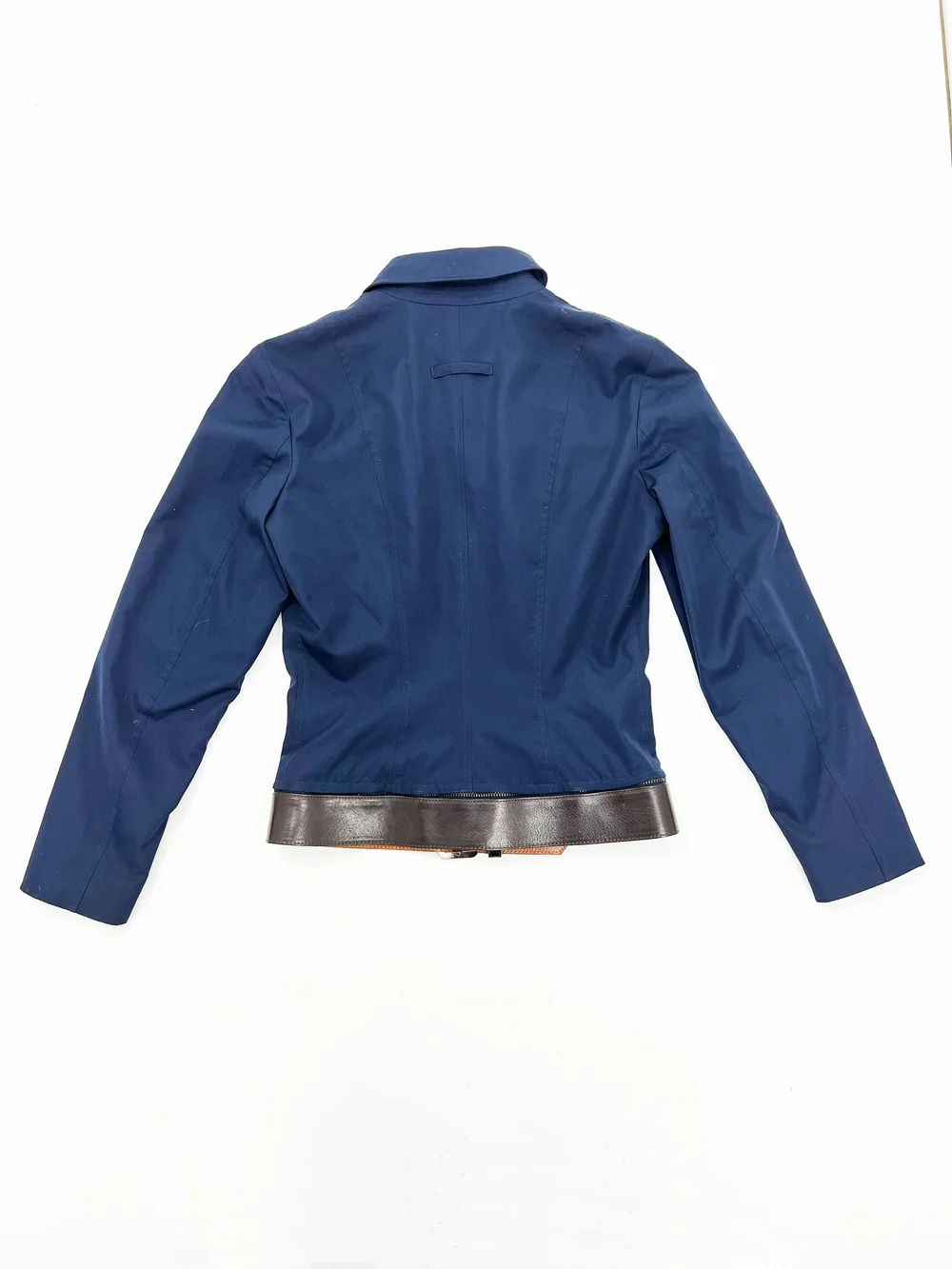 Jean Paul Gaultier zip-off belt jacket — JAMES VELORIA