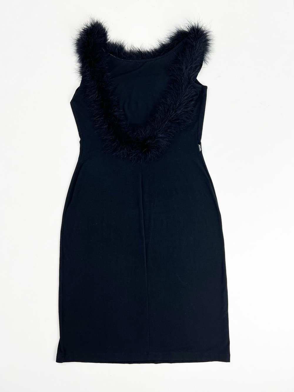 Moschino 90s marabou trim dress  JAMES VELORIA