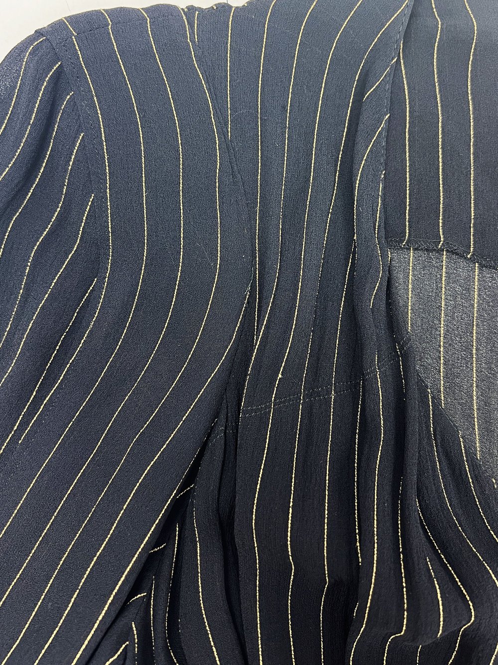 Jean Paul Gaultier S/S 1995 pinstriped dress — JAMES VELORIA