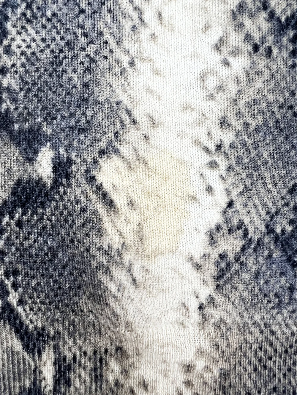 John Galliano S/S 2000 snake print cashmere top — JAMES VELORIA