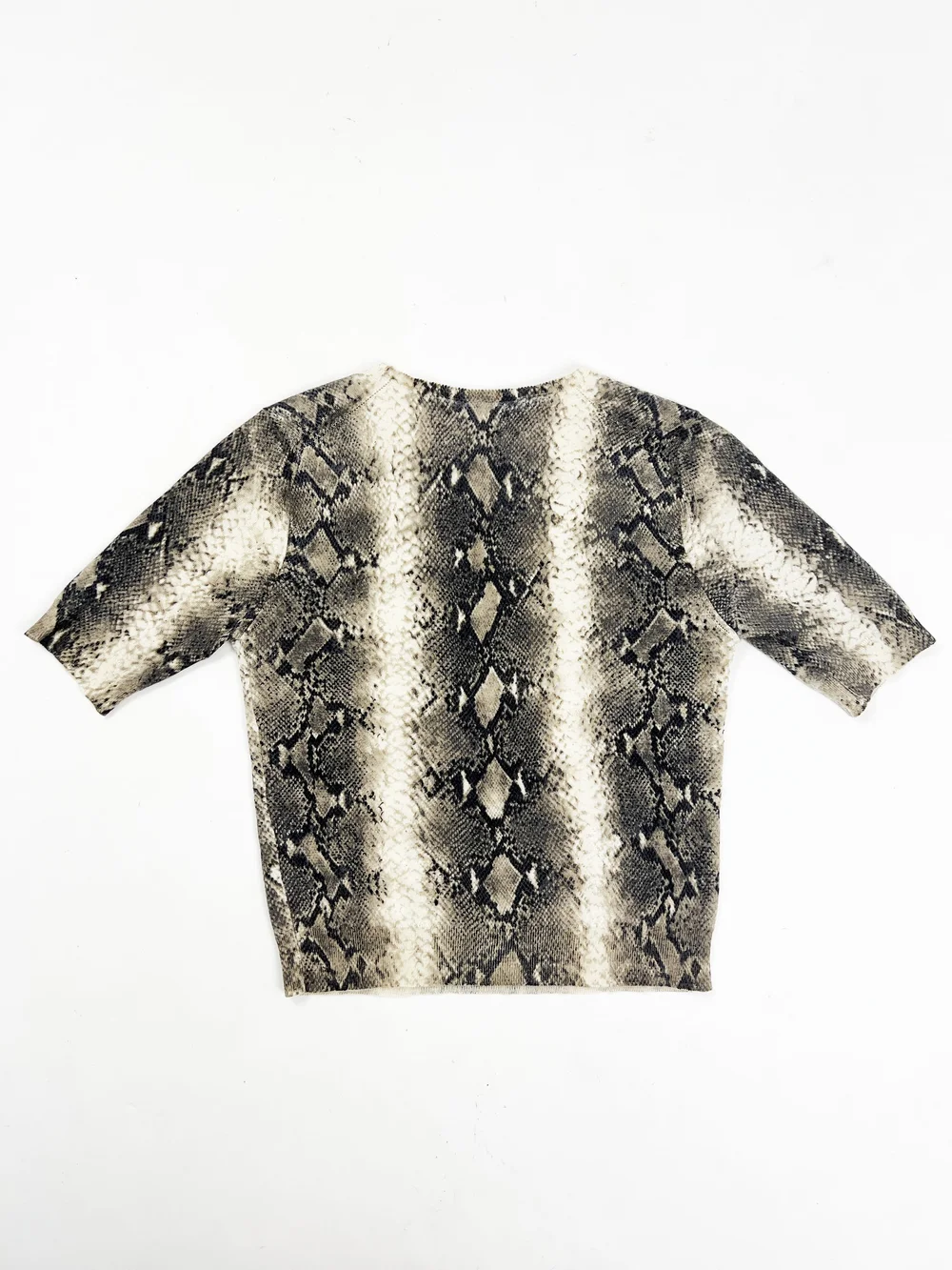 John Galliano S/S 2000 snake print cashmere top — JAMES VELORIA