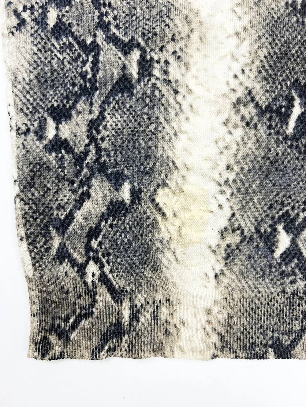 John Galliano S/S 2000 snake print cashmere top — JAMES VELORIA