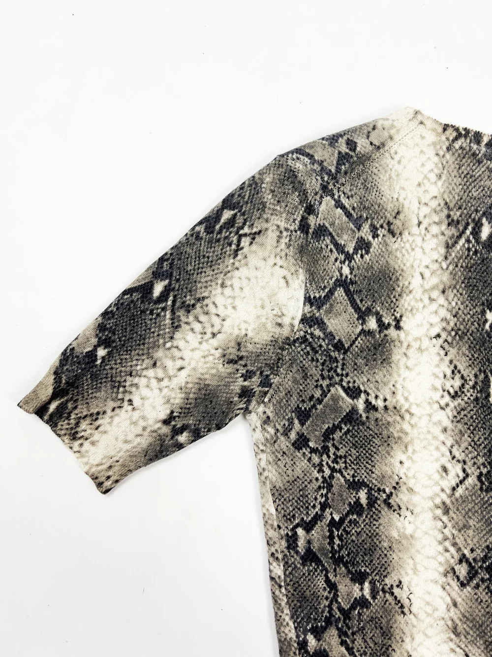 John Galliano S/S 2000 snake print cashmere top — JAMES VELORIA
