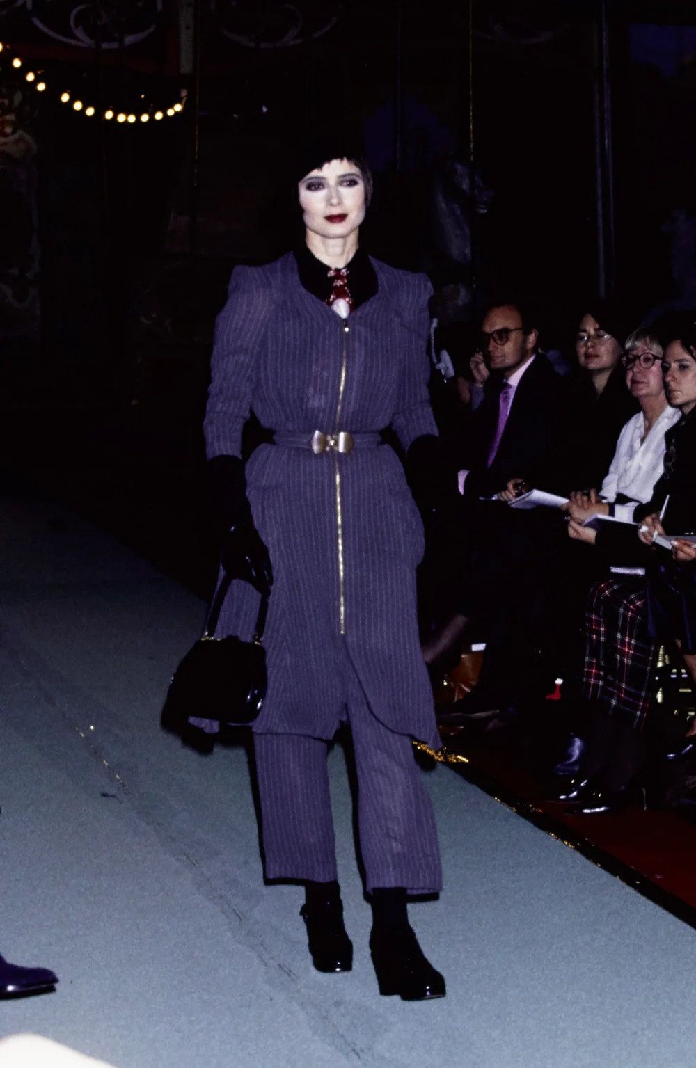 Jean Paul Gaultier S/S 1995 pinstriped dress — JAMES VELORIA