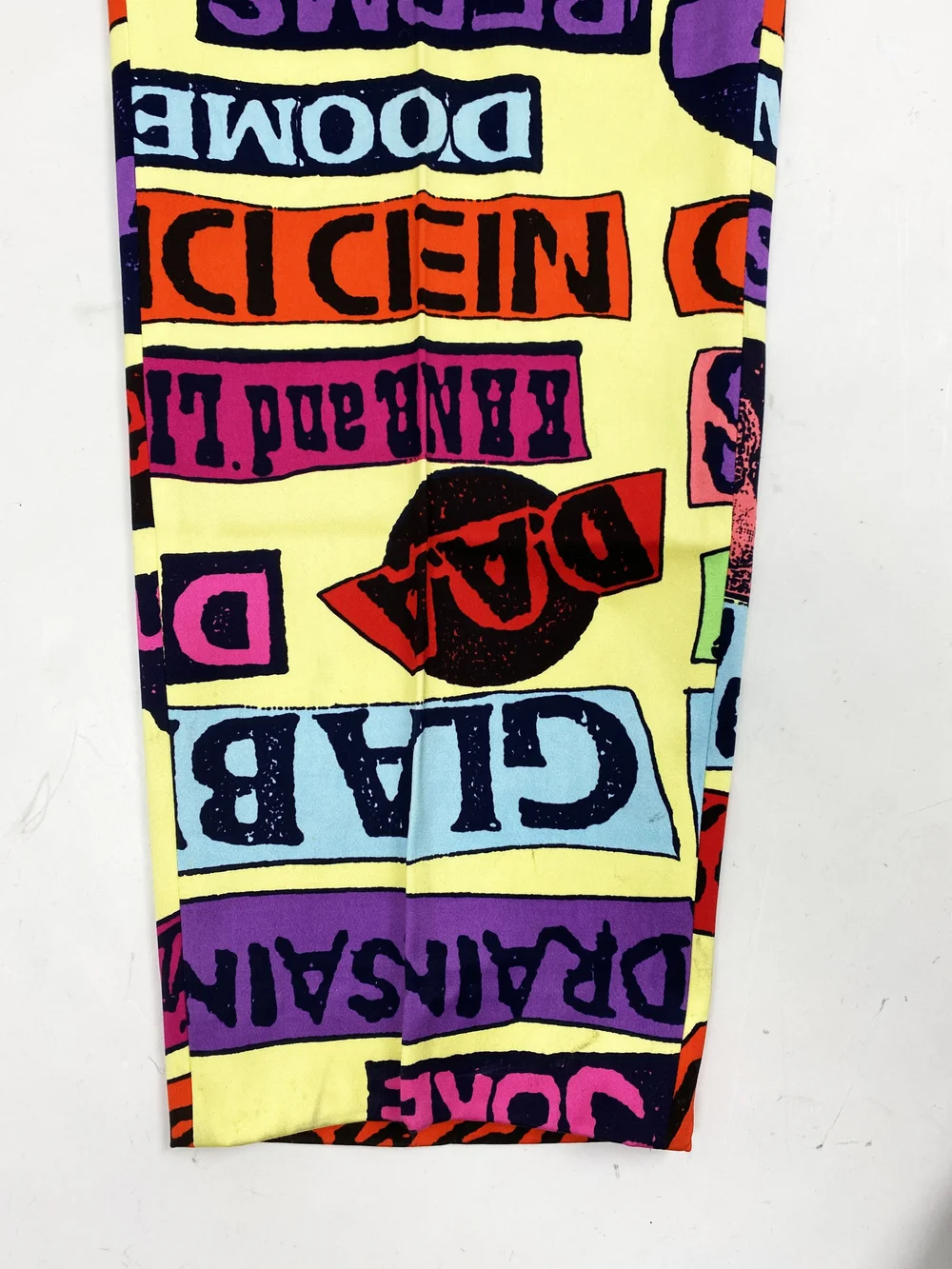 Stephen Sprouse 1988 punk rock sticker print pants — JAMES VELORIA
