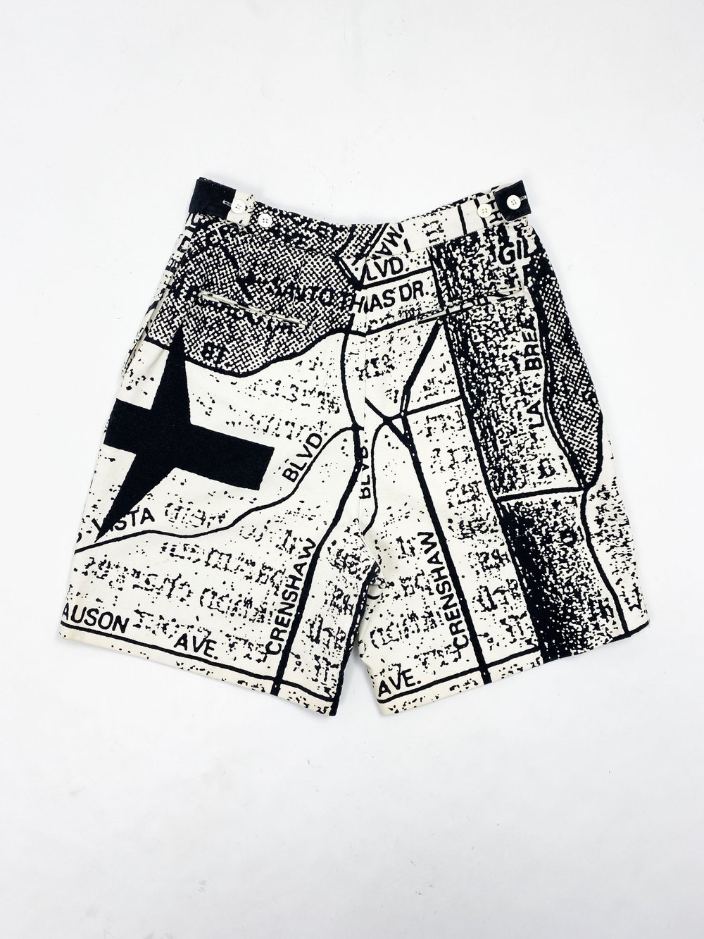 Stephen Sprouse 80s map print jacket and shorts set — JAMES VELORIA
