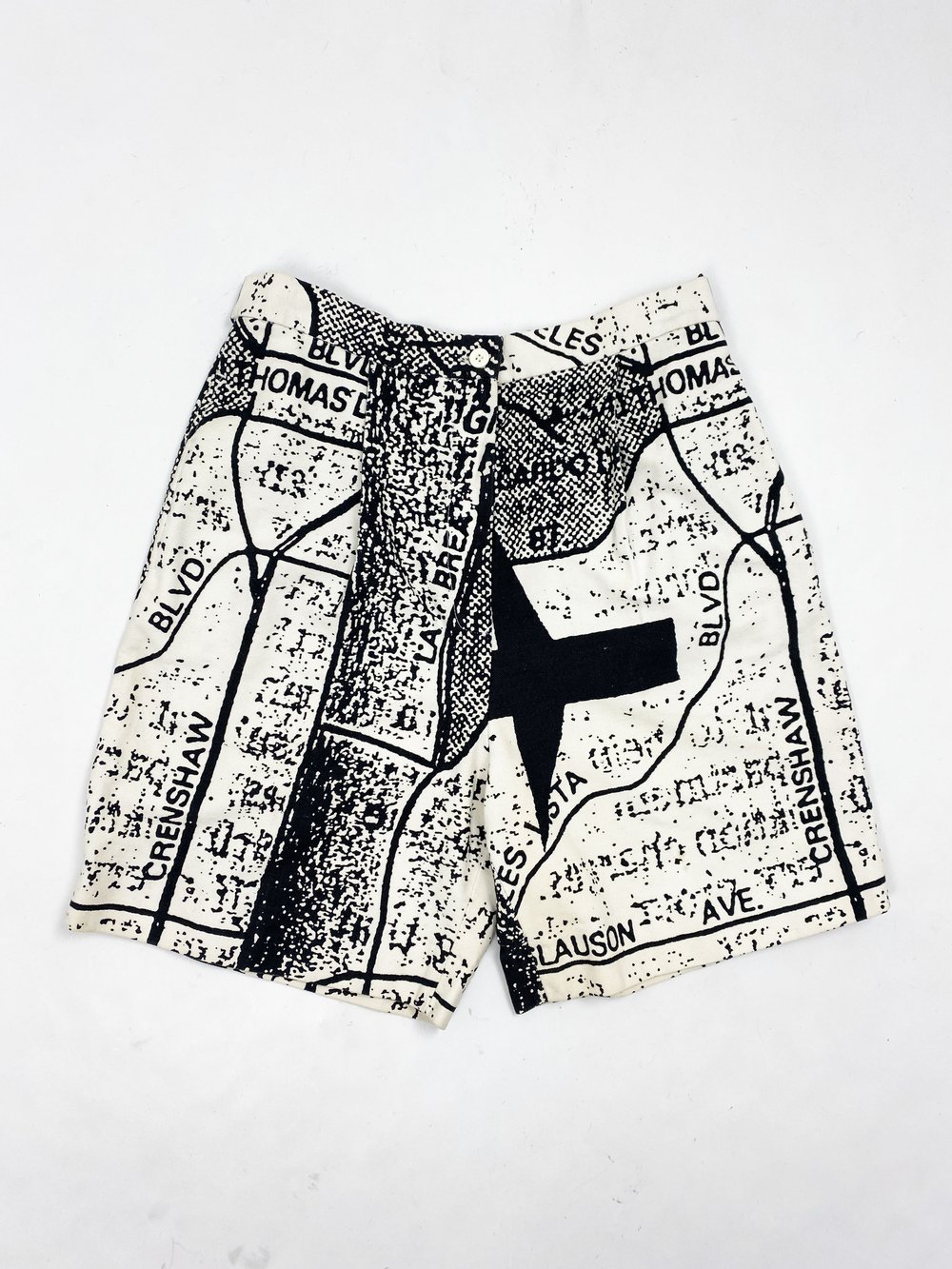 Stephen Sprouse 80s map print jacket and shorts set — JAMES VELORIA