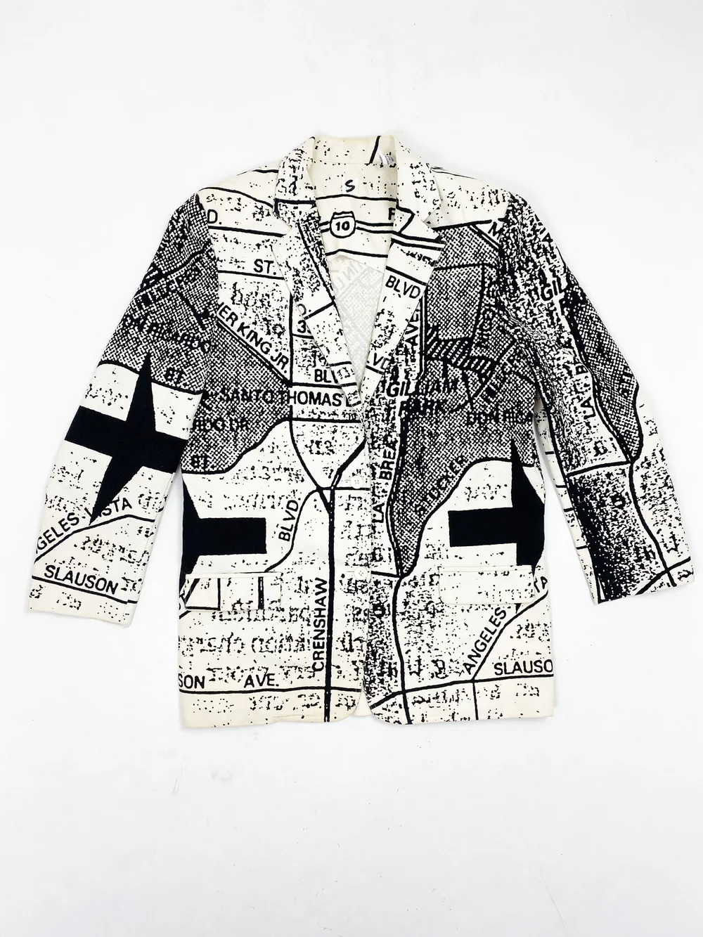 Stephen Sprouse 80s map print jacket and shorts set — JAMES VELORIA