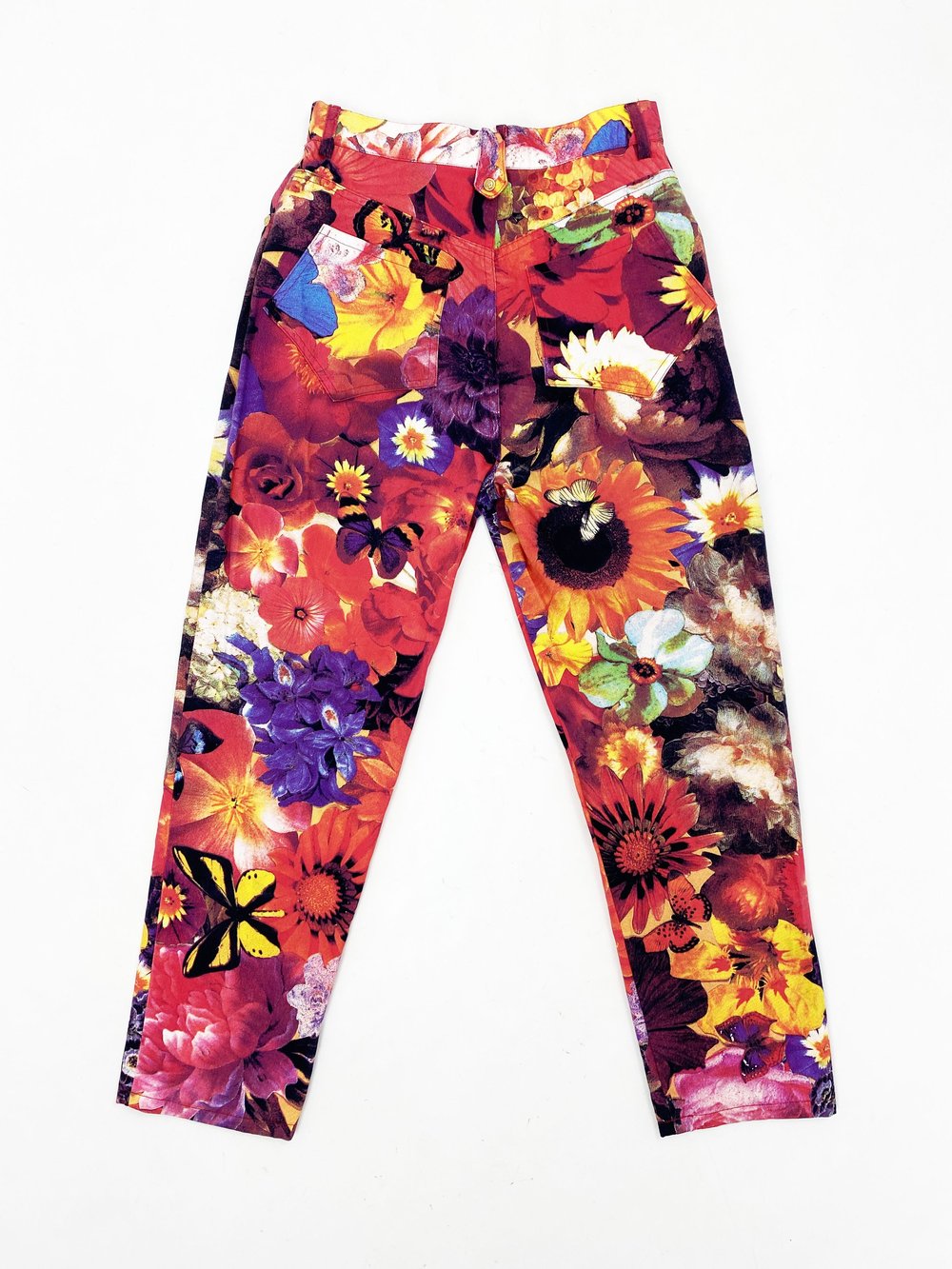 Christian Lacroix 90s floral print jeans — JAMES VELORIA