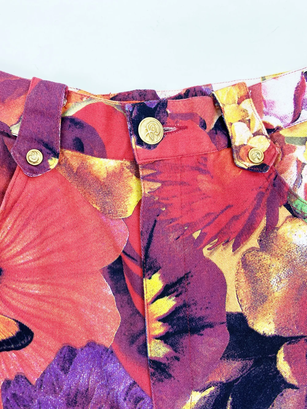Christian Lacroix 90s floral print jeans — JAMES VELORIA