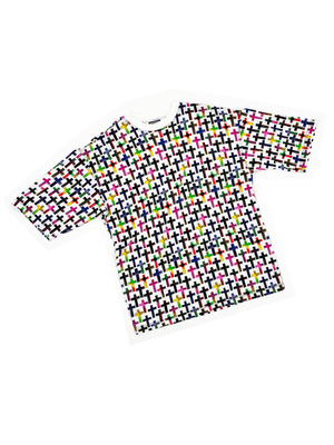 Versace Jeans Couture 90s rainbow cross print t-shirt — JAMES VELORIA