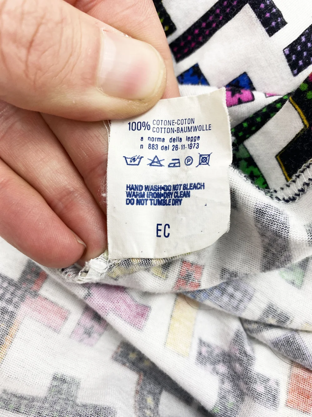 Versace Jeans Couture 90s rainbow cross print t-shirt