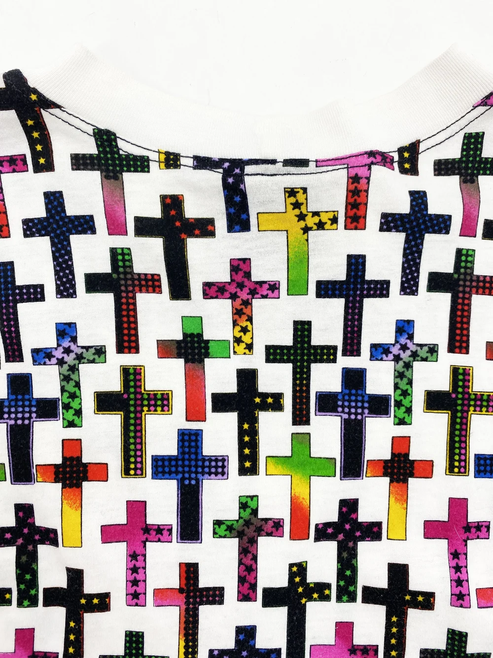 Versace Jeans Couture 90sレインボークロスプリントベスト Versace Jeans Couture 90sレインボークロスプリントベスト