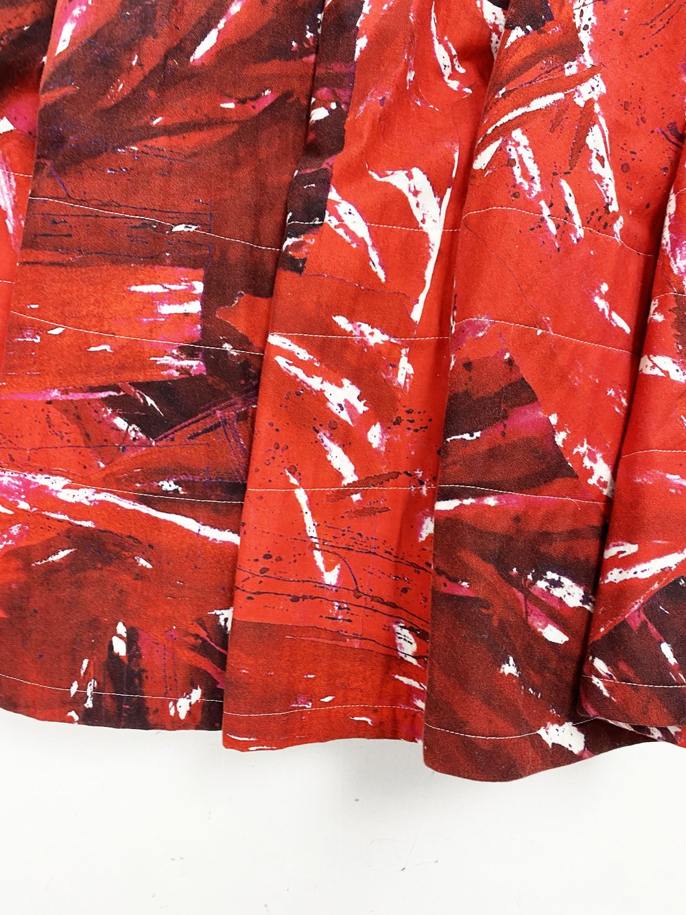 Comme des Garcons S/S 2015 red printed circle skirt — JAMES VELORIA