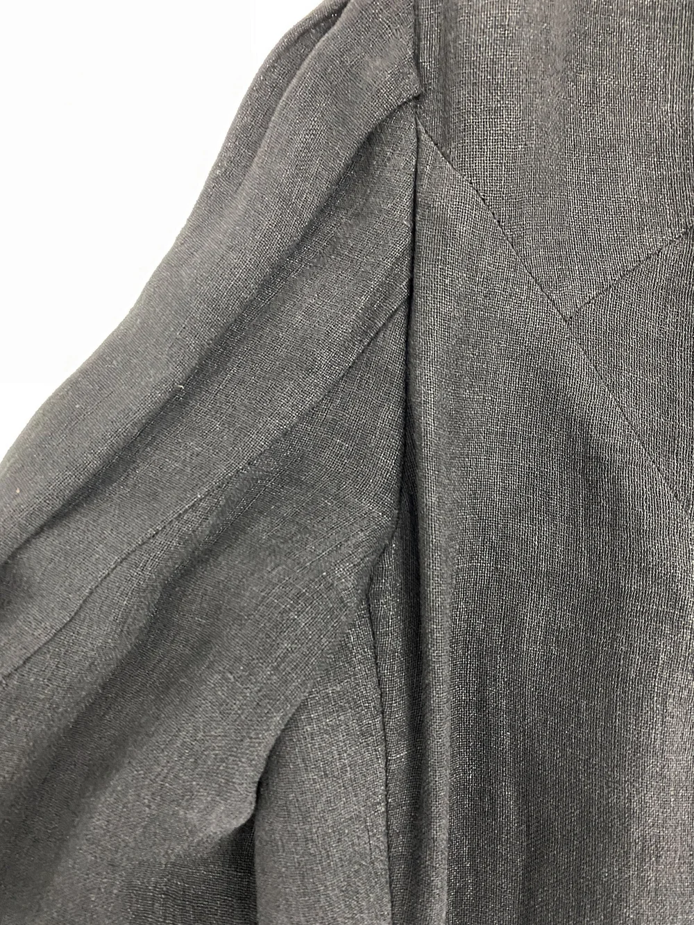 Yohji Yamamoto 90s linen jacket with boning — JAMES VELORIA