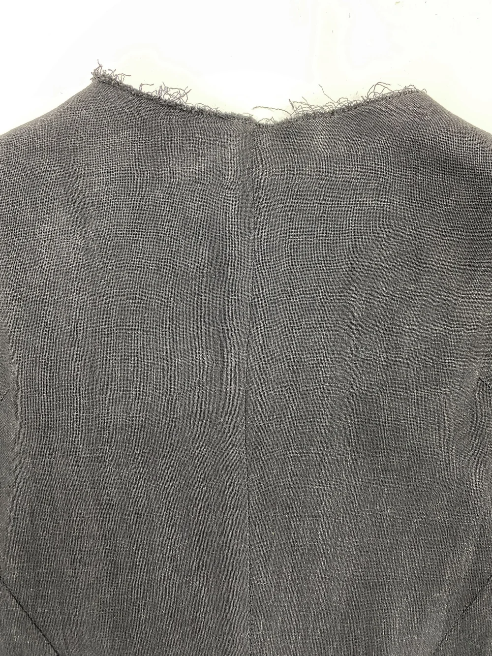 yohji yamamoto ジャケット　90s Yohji Yamamoto 90s linen jacket with boning — JAMES VELORIA
