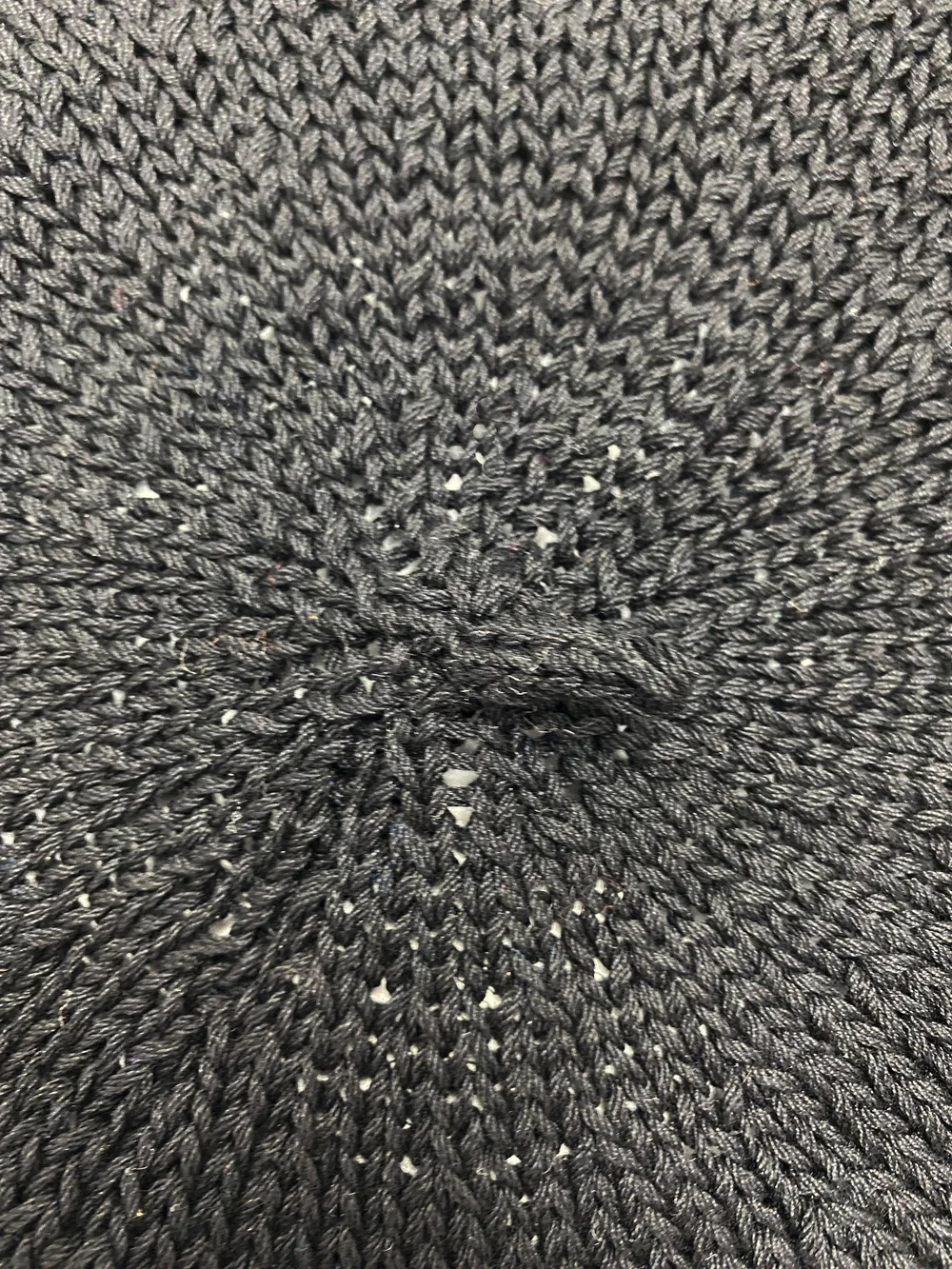 Yohji Yamamoto Y's black knit beret — JAMES VELORIA