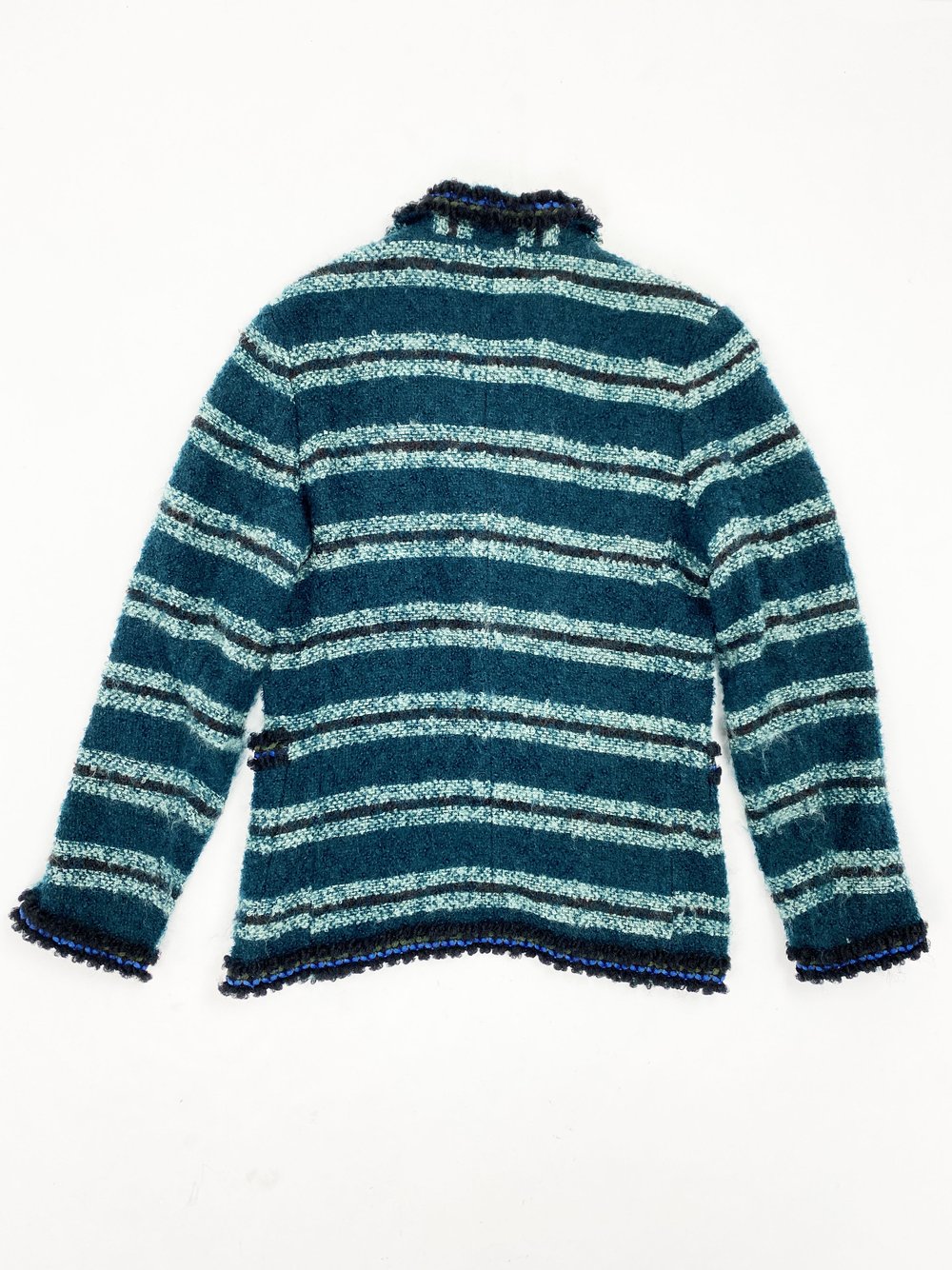 Comme des Garcons Homme Plus F/W 2004 green knit jacket Comme des Garcons Homme Plus F/W 2004 green knit jacket