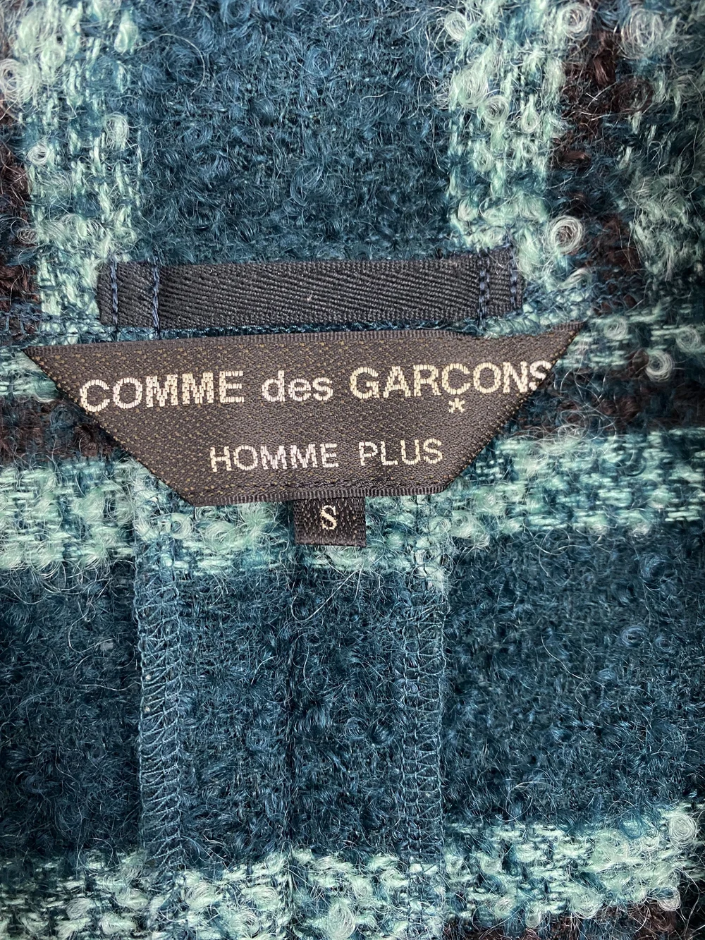 Comme des Garcons Homme Plus F/W 2004 green knit jacket — JAMES