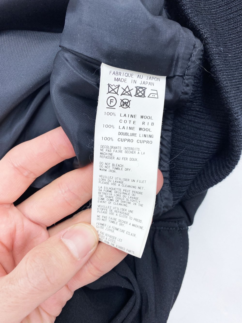 Yohji Yamamoto deconstructed sleeve zip jacket — JAMES VELORIA Yohji Yamamoto deconstructed sleeve zip jacket — JAMES VELORIA