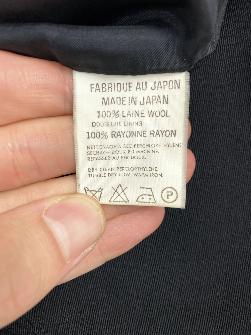 Yohji Yamamoto 90s wrap front coat — JAMES VELORIA