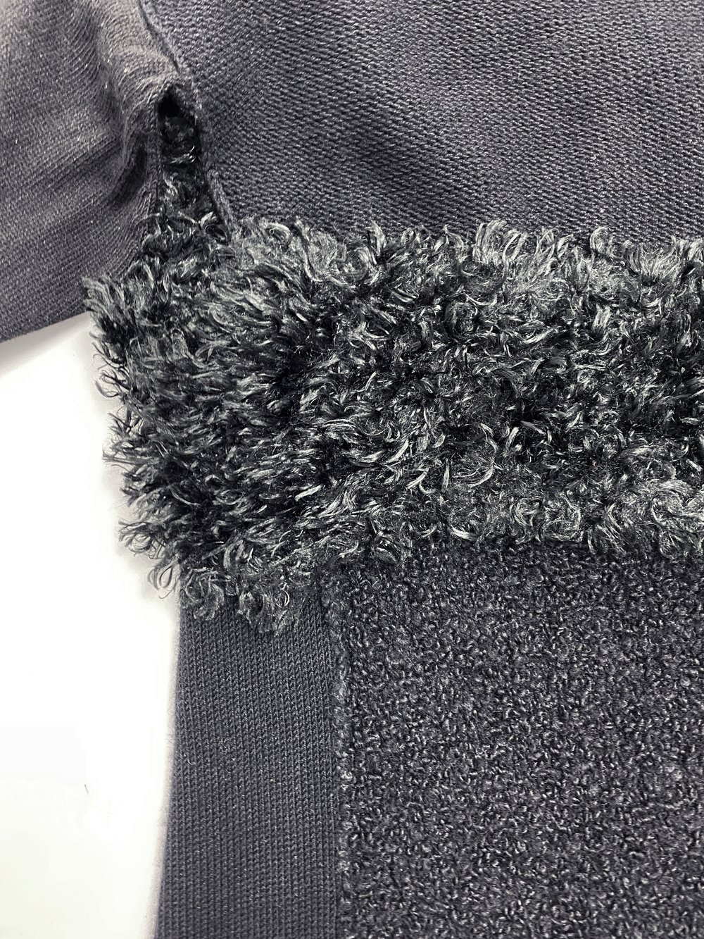 Yohji Yamamoto 90s mixed knit dress — JAMES VELORIA Yohji Yamamoto 90s mixed knit dress — JAMES VELORIA