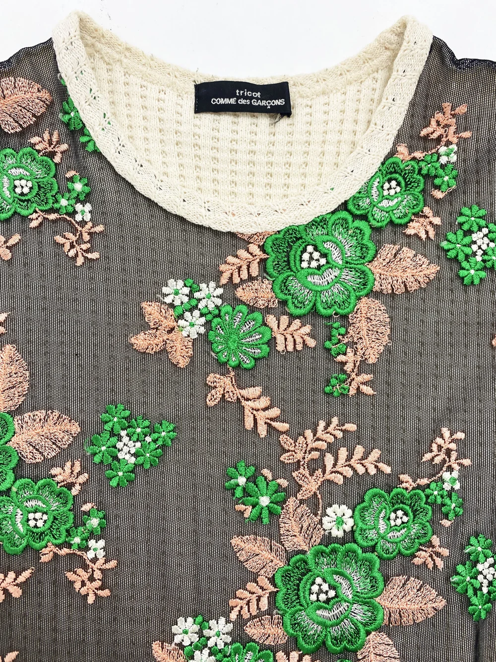 レディース Comme des Garçons Flower Sheer Tops