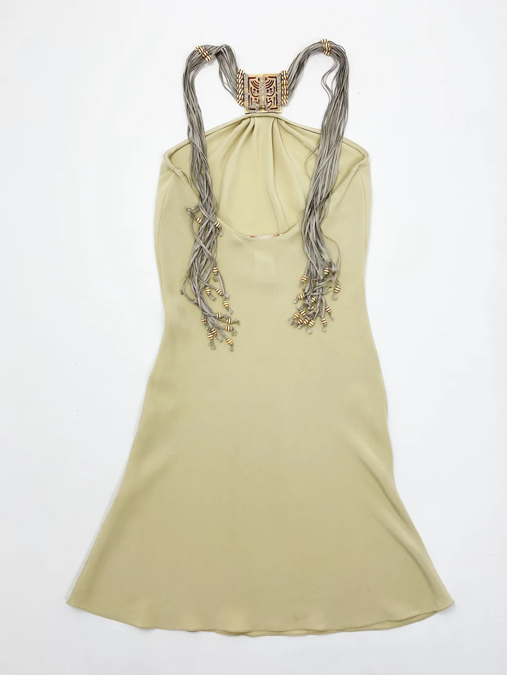 Chloe F/W 2000 fringe halter dress  JAMES VELORIA