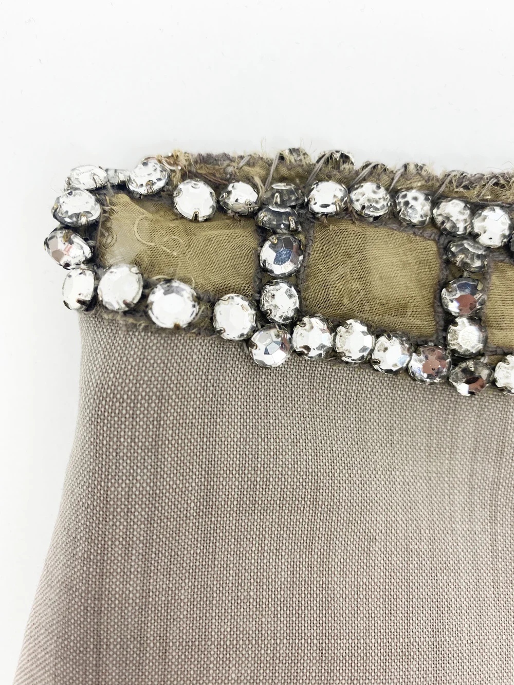Chloe ロコハッチフレアシンス CH25SDP16153 402 Chloe F/W 2000 rhinestone hip pants — JAMES VELORIA