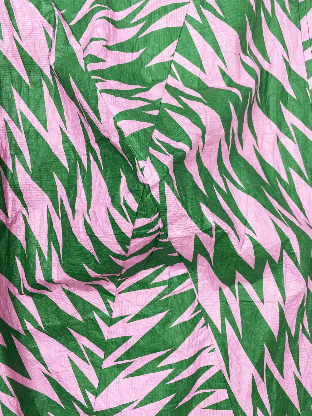 Walter Van Beirendonck S/S 2021 pink and green zip pants