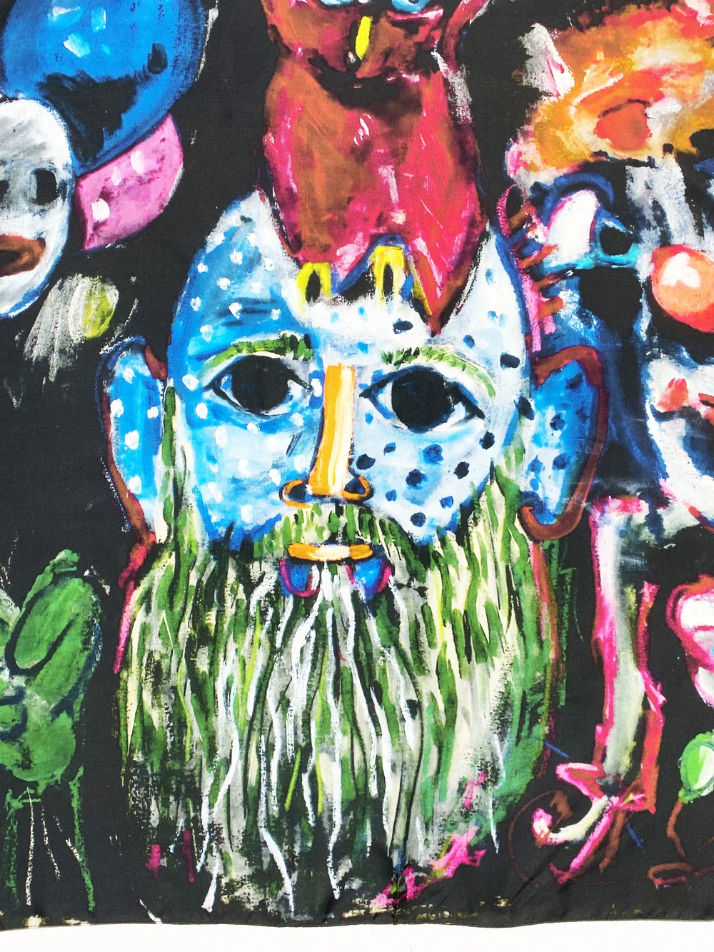 Walter Van Beirendonck 2016 painting print silk scarf — JAMES VELORIA