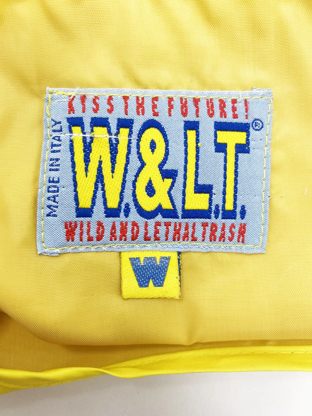 Wild & Lethal Trash 90s yellow quilted nylon mini dress — JAMES
